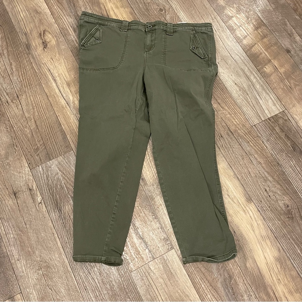 Torrid Olive Green Relaxed Fit Pants